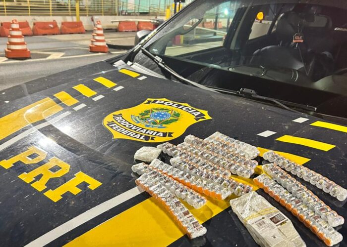 PRF apreende medicamentos para emagrecimento durante fiscalização na BR-365, em Uberlândia